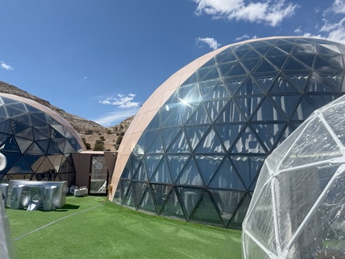 Glass dome accommodations